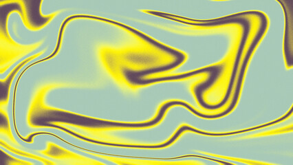Gradient noise texture with Abstract Fluid Swirl of Yellow and Teal Colors