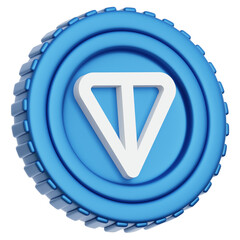 Toncoin TON Coin 3d Illustration