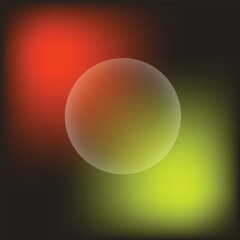 Red yellow round circle icon pattern, red yellow gradient shape cutout on transparent background, red yellow vibrant color mesh gradient overlay effect realistic cutout, Gradient effect