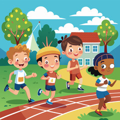 group of children playing