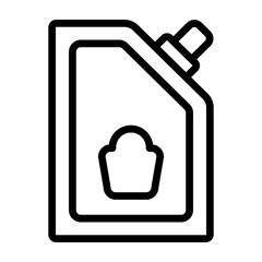 Mustard Packet Vector Line Icon Design
