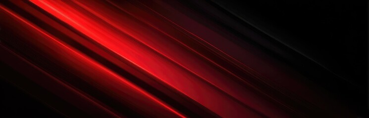 Red and black gradient background with light effects, diagonal and speed lines in minimalist style for high - contrast dark - tone designs.