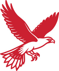 vector illustration of a flying bird