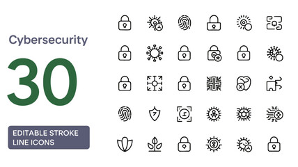 Mechanics Editable Stroke Line Icons – 36 Vector Icon Set