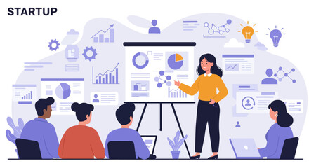 business startup people in the meeting room 