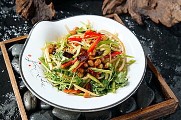 Delicious side dish cold tiger vegetable