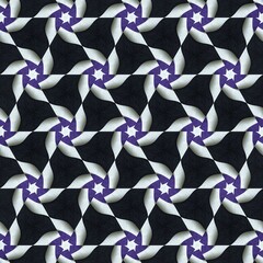 A beautiful pattern of purple and white shapes on a dark background