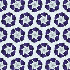 A beautiful pattern of purple and white shapes on a light background