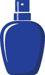 blue bottle of perfume