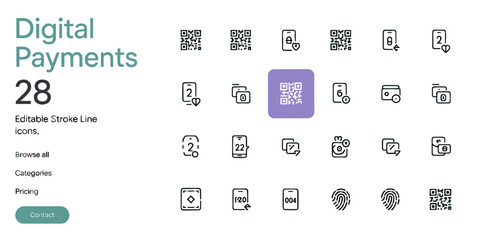 Mechanics Editable Stroke Line Icons – 36 Vector Icon Set