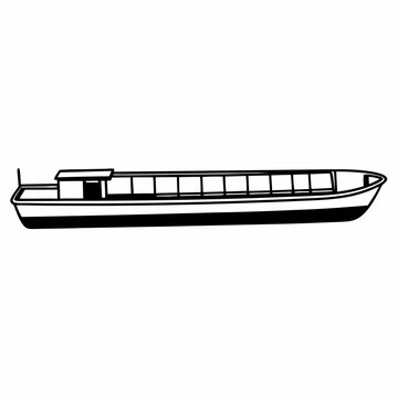 vector illustration of a boat