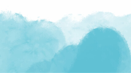 Blue watercolor background with copyspace for your design. vector.