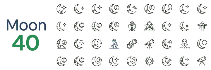 Mechanics Editable Stroke Line Icons &ndash; 36 Vector Icon Set