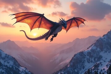 Naklejka premium heart in the sky