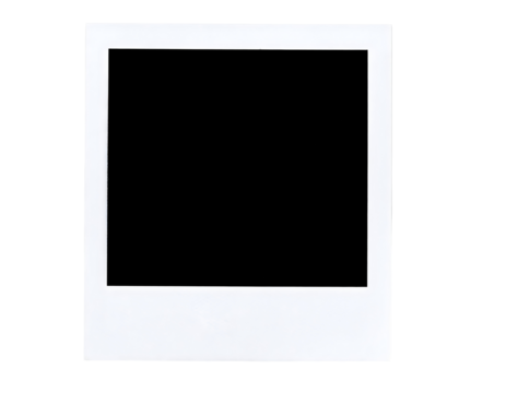 A classic instant photo frame with a large, empty area for your custom images.