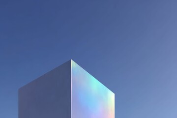 Close-up shot of thick paint of various bright colors flowing down and mixing together. Beautiful simple AI generated image