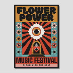 Fototapeta premium 30_FLOWER-POWER_POSTER
