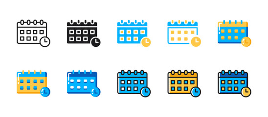 Deadline icon for project schedules, time management, planning, task completion, productivity tracking, and meeting important business deadlines.