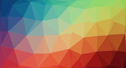 Obraz premium Abstract Colorful Low Polygonal Background Geometric Design with Vibrant Triangles