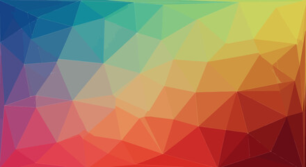 Vibrant Abstract Geometric Background Colorful Low Poly Design