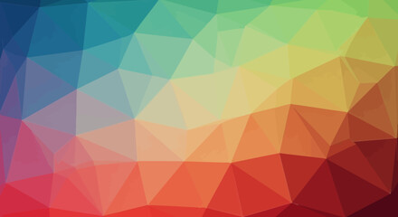Fototapeta premium Vibrant Colorful Abstract Geometric Polygon Background