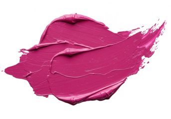 A smear of pink paint isolated on white background