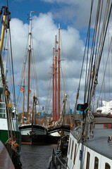 Voiliers anciens, Port de Oudeschild, Ile Texel, Pays Bas