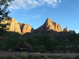 Sunrise at zion national park