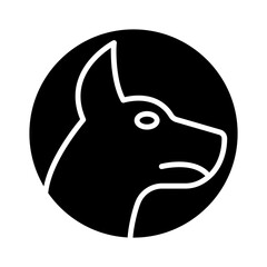 Military Dog Icon Design