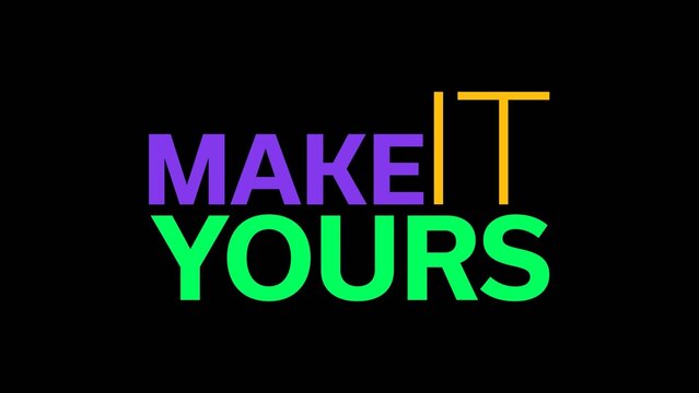 Motion Kinetic Typography