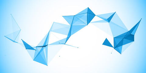 low poly abstract banner design 2307