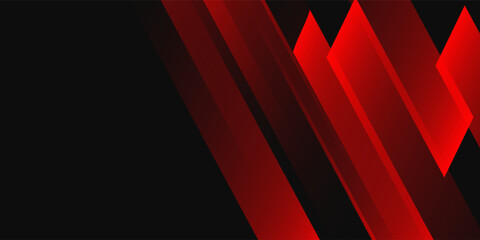 Black red sport background with diagonal speed line and shape.