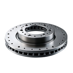 Brake rotor isolated on a transparent background