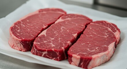 厳選された牛肉 ステーキ 赤身肉 美しい輝き