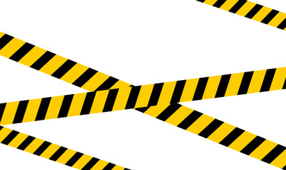 Yellow and black diagonal danger tape with zigzag patterns