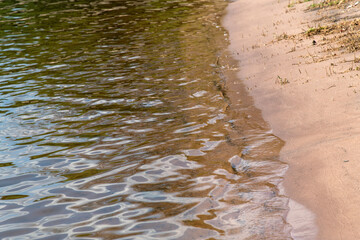 lakeshore with transparent water