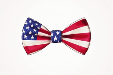 Unique Bow Tie Design Featuring Red, White, and Blue Stars and Stripes Pattern for Celebratory Events and Fashion Accessories