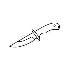 Obraz premium Sharp Utility: An isolated view of a clean, sharp knife. A simple image to represent cutting edge design and functionality.