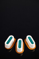 Pistachio and raspberry mousse tart. Ideal for gourmet dessert lovers. Tasty sweet dessert....