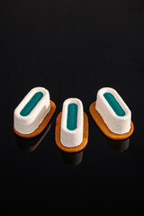 Pistachio raspberry mousse cake. Vanilla sable, raspberry kulie, pistachio mousse, velour coating,...