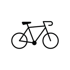 bike icon bicycle vector design concept silhouette style