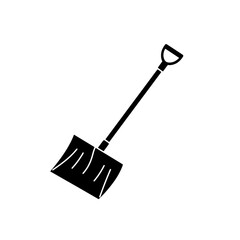 Snow Shovel: A solitary snow shovel, rendered in a stark monochrome, lies ready for the task of clearing pathways during the winter season.