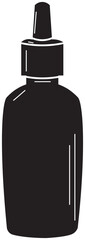 The Illustration of serum Bottle