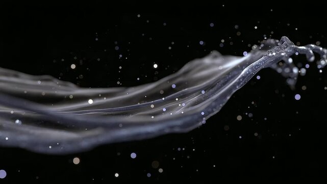Fluid Energy Splash Photography with Suspended Particles