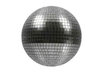 Isolated Disco Ball Classic Design Reflective Party