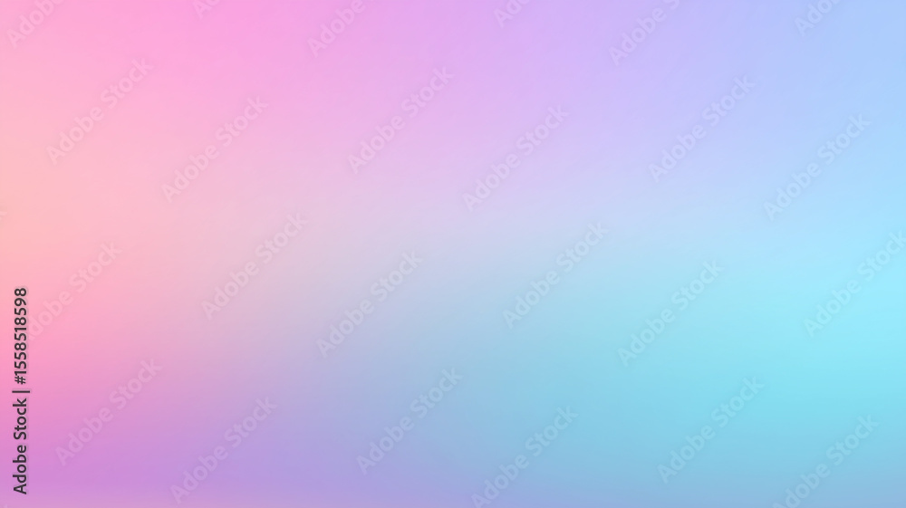 Poster soft pastel gradient background blends pink, purple, and blue hues, creating calming and soothing vi