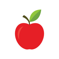 Red apple isolated on white, Red apple isolated on white, Red apple vector icon isolated on white background