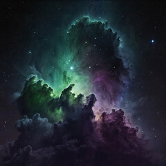 northern lights in space