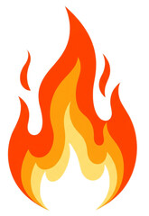 vector illustration of a fire