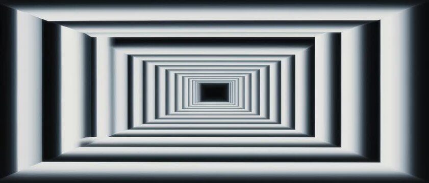 Endless Recursive Squares A Digital Art Exploration of Depth and Perspective